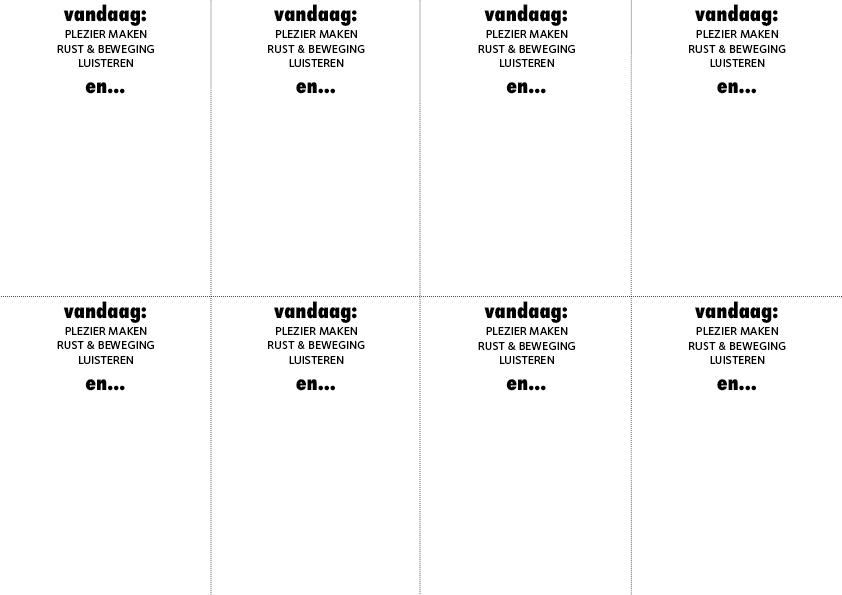 dagelijkse to do lijstjes
